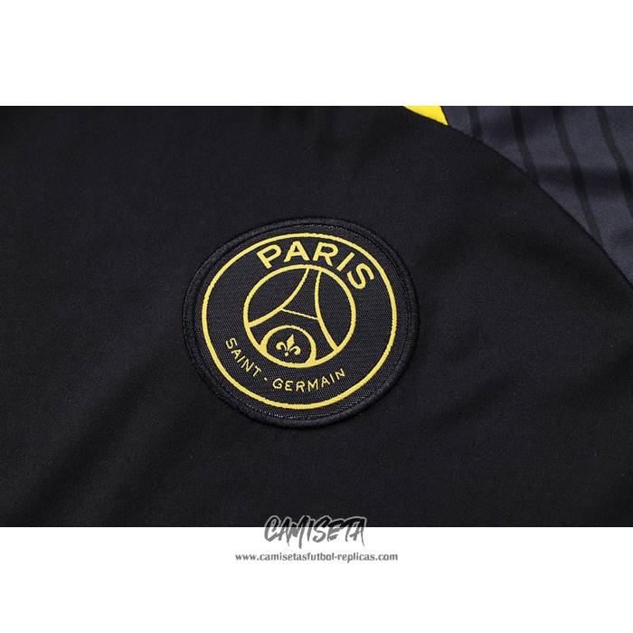 Chandal del Paris Saint-Germain Jordan 2023-2024 Manga Corta Negro - Pantalon Corto